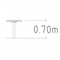 Höjd runt bord 500 mm
