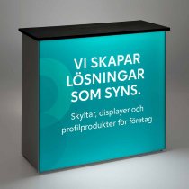 Massbord till monter med ledbelysning
