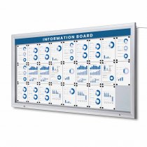 Anslagstavla utomhus med LED belsysning
