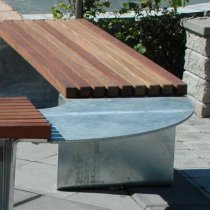 Kopplingsbord böj - Parkbänk Birka