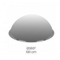 Kupolspegel 360 grader med 100 cm diameter för takmontering och övervakning av större inomhusytor.