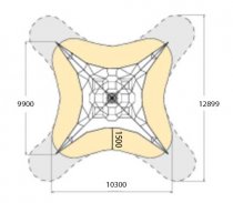 Pyramid Klätternät L
