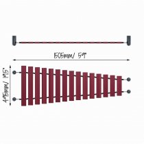 Ljudlekplats Väggmonterad Marimba mått