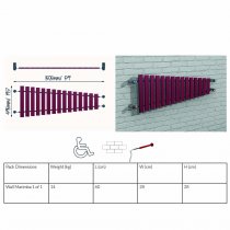 Ljudlekplats Väggmonterad Marimba mått