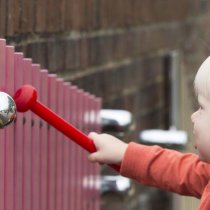 Ljudlekplats Väggmonterad Marimba Miljöbild