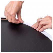 Mässdisk i oval form för effektiv visning