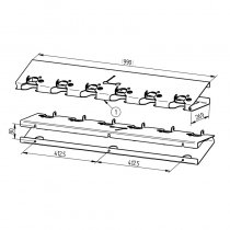 Teknisk ritning av sparkcykelställ för kickbikes