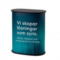 Företagsreklam på mässbord Counter