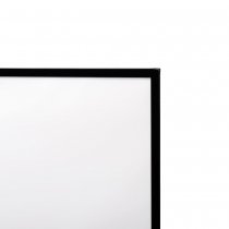 Detalj av ovankant på LED-belyst A1-ram