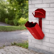 Papperskorg Parken 40L - Röd