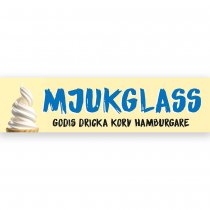 Banderoll vepa Mjukglass design 5x1,3 m