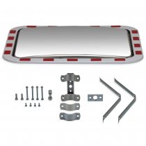 Monteringsdetaljer av isfri vägspegel för utomhusbruk 60x80cm