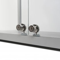 Säkert vitrinskåp för exponering i butik