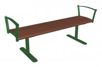 Parkbänk för park och utomhusmiljö