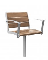 Parkstol för fastgjutning