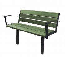 Parkbänk Nifo - trämöbler för park & centrummiljö