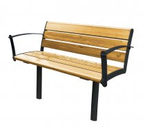 Parkbänk för platsgjutning