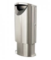 Papperskorg Ellipse med Metallbas