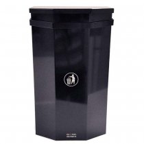 Papperskorg med lock 60 liter - modell Parken