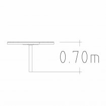 Parkbord höjd 700 mm