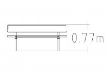Höjd Ekeby parksoffa