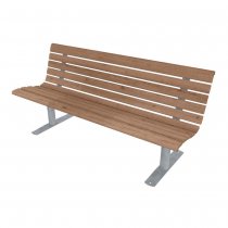 Parksoffa i trä värmebehandlat Hags