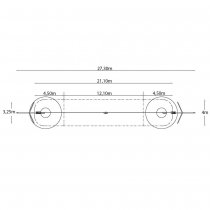 Linbana Dino - Tvåvägs åkriktning utan plattform