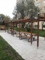 Pergola 3 delar - Paviljong för nedgrävning