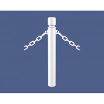 Pollare Ø102 med 2 fästöglor vit