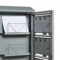 Stående postbox 2x4 Fack - Mörkgrå