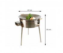 Wokset Gasol PRO Kolstål Wokpanna Ø67cm