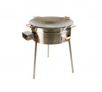 kolstål wokpanna set med gasol