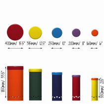 Färgglada Sambatrummor Utomhusbruk mått