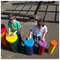 Färgglada Sambatrummor Utomhusbruk miljöbild