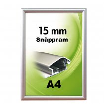 Posterram A4 15 mm smal ram - Silver