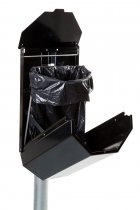 Papperskorg Rosen 40L med betongfot