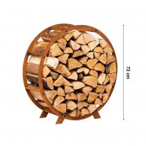 Runt vedställ i hållbart naturmaterial