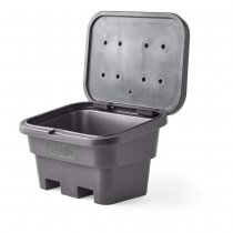 Sandlåda med lock för halkbekämpning