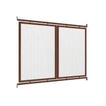 Sidopanel till Bassektion väderskydd millan med corteneffekt S025