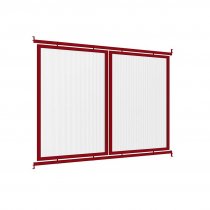 Sidopanel till Bassektion väderskydd millan i RAL 3004 mörkröd