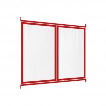 Sidopanel till Bassektion väderskydd millan i RAL 3020 röd