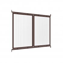 Sidopanel till Bassektion väderskydd millan i brun RAL 8017 kulör