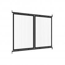 Sidopanel till Bassektion väderskydd millan i RAL 9005 svart