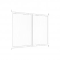 Sidopanel till Bassektion väderskydd millan i vit RAL9010 kulör