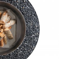 Luna Silver eldplats i Rostfritt Stål - Ø 119 cm