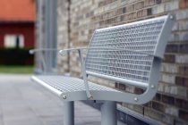 Stålsoffa för park