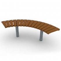 Sofiero Parkbänk Svängd 90°
