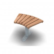 Sofiero Parkbänk svängd small 45° - Fristående