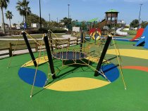 spindelnät klätterställning lekutrustning