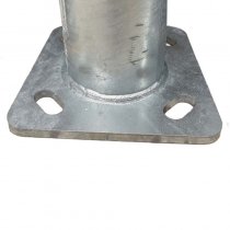 stålstolpe på basplatta Ø114 mm